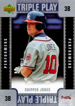 2007 Upper Deck - Triple Play Performers #TP-CJ Chipper Jones Front