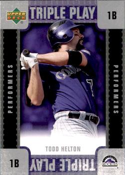 2007 Upper Deck - Triple Play Performers #TP-TH Todd Helton Front