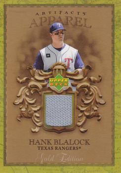 2007 Upper Deck Artifacts - MLB Apparel Gold #MLB-HB Hank Blalock Front