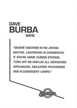 2004 Milwaukee Brewers Police - Menomonee Falls Police Dept. #NNO Dave Burba Back
