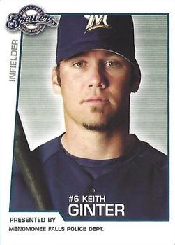 2004 Milwaukee Brewers Police - Menomonee Falls Police Dept. #NNO Keith Ginter Front