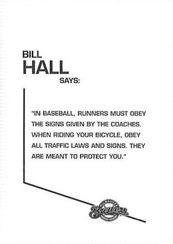 2004 Milwaukee Brewers Police - Menomonee Falls Police Dept. #NNO Bill Hall Back