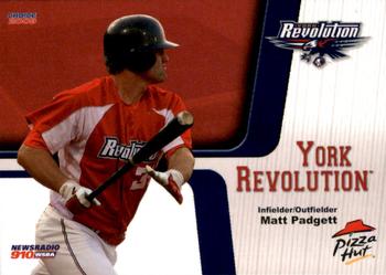 2009 Choice York Revolution #6 Matt Padgett Front