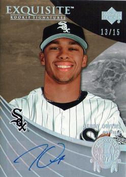 2007 Upper Deck Exquisite Collection Rookie Signatures - All Rookie Team Autographs Silver Spectrum #JO Jerry Owens Front