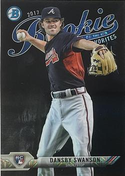 2017 Bowman - Rookie of the Year Favorites (Megabox) #ROYFI-DS Dansby Swanson Front