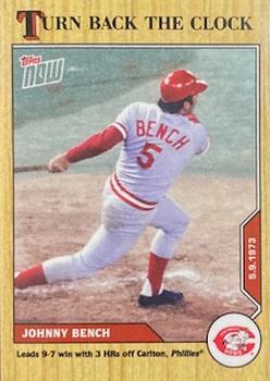 2020 Topps Now Turn Back the Clock #40 Johnny Bench Front