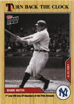 2020 Topps Now Turn Back the Clock #75 Babe Ruth Front