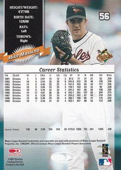 2001 Donruss - 2000 Retro Chicago Collection #56 Mike Mussina Back