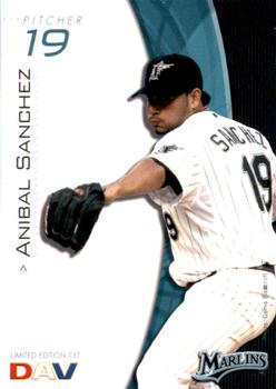 2009 DAV Major League #137 Anibal Sanchez Front