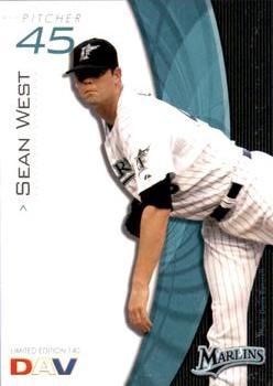 2009 DAV Major League #140 Sean West Front