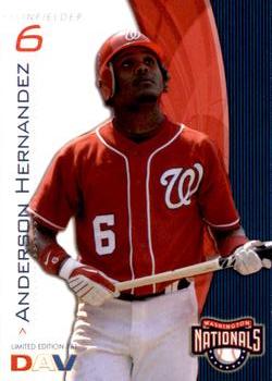 2009 DAV Major League #161 Anderson Hernandez Front