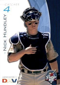 2009 DAV Major League #111 Nick Hundley Front