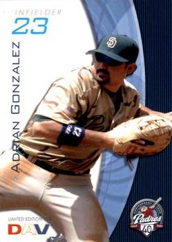 2009 DAV Major League #115 Adrian Gonzalez Front