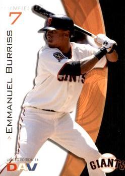 2009 DAV Major League #14 Emmanuel Burriss Front