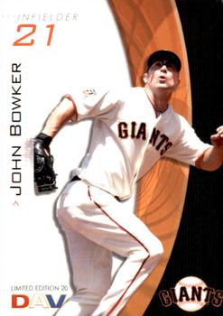 2009 DAV Major League #20 John Bowker Front
