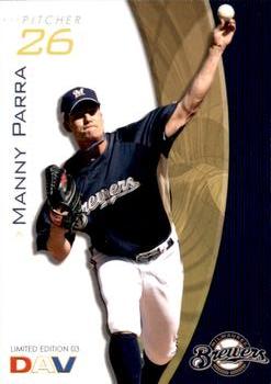2009 DAV Major League #03 Manny Parra Front