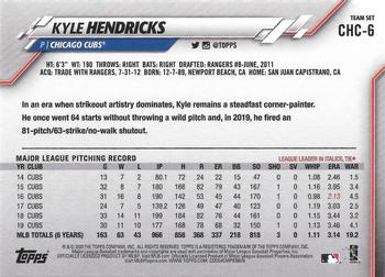 2020 Topps Chicago Cubs #CHC-6 Kyle Hendricks Back