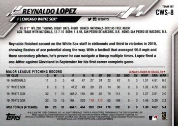 2020 Topps Chicago White Sox #CWS-8 Reynaldo Lopez Back