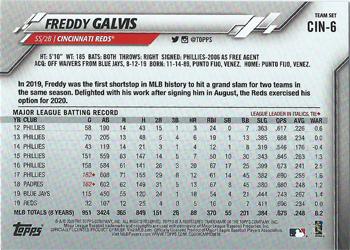 2020 Topps Cincinnati Reds #CIN-6 Freddy Galvis Back