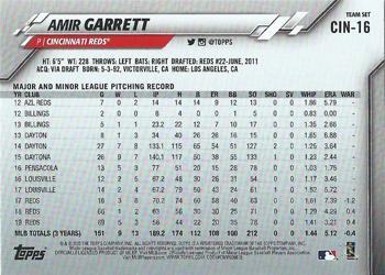 2020 Topps Cincinnati Reds #CIN-16 Amir Garrett Back