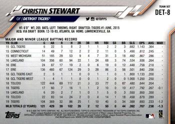 2020 Topps Detroit Tigers #DET-8 Christin Stewart Back