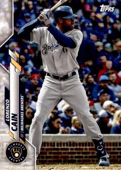 2020 Topps Milwaukee Brewers #MIL-1 Lorenzo Cain Front