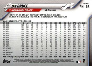 2020 Topps Philadelphia Phillies #PHI-16 Jay Bruce Back
