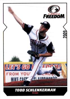 2009 Florence Freedom #NNO Todd Schlenkerman Front