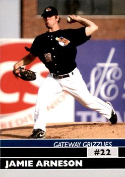 2009 Gateway Grizzlies #NNO Jamie Arneson Front