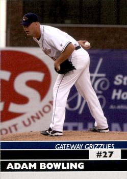 2009 Gateway Grizzlies #NNO Adam Bowling Front