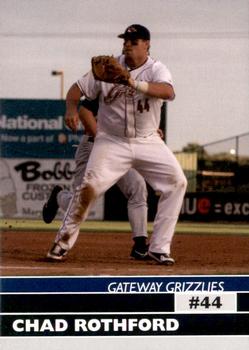2009 Gateway Grizzlies #NNO Chad Rothford Front