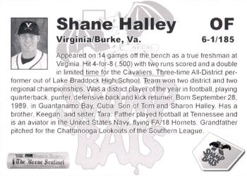 2009 Keene Swamp Bats #NNO Shane Halley Back