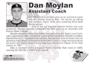 2009 Keene Swamp Bats #NNO Dan Moylan Back