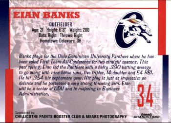 2009 Grandstand Chillicothe Paints #NNO Eian Banks Back
