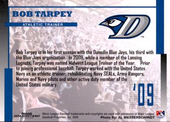 2009 Grandstand Dunedin Blue Jays #NNO Bob Tarpey Back