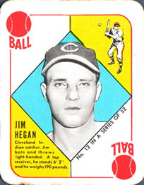 1951 Topps Red Backs #12 Jim Hegan Front