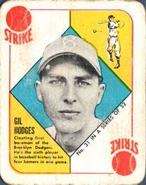 1951 Topps Red Backs #31 Gil Hodges Front