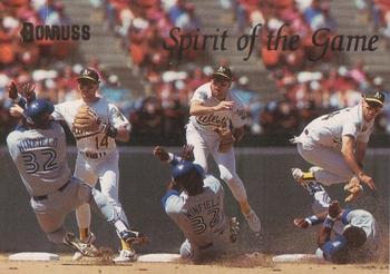 1993 Donruss - Spirit of the Game #SG1 Dave Winfield / Mike Bordick Front