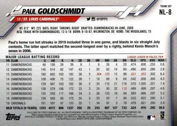 2020 Topps National League Standouts #NL-8 Paul Goldschmidt Back