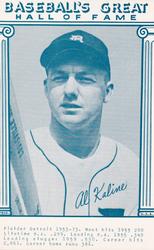 1977 Baseball's Great Hall of Fame Exhibits - Blue #NNO Al Kaline Front