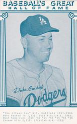 1977 Baseball's Great Hall of Fame Exhibits - Blue #NNO Duke Snider Front