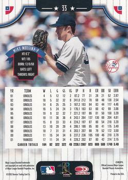 2002 Donruss - Chicago Sun-Times Collection #33 Mike Mussina Back