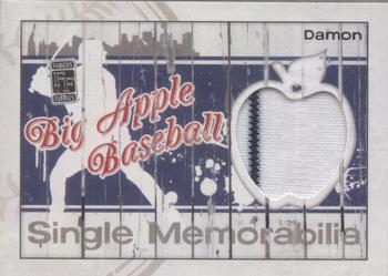 2014 Famous Fabrics Big Apple Baseball - Single Memorabilia #NNO Johnny Damon Front