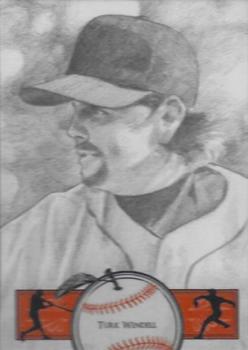 2014 Famous Fabrics Big Apple Baseball - Sketches #NNO Turk Wendell Front