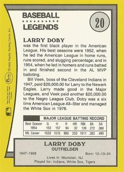 1990 Pacific Legends - Glossy #20 Larry Doby Back