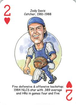 2018 Hero Decks Chicago Cubs Baseball Heroes Playing Cards  #2♥ Jody Davis Front