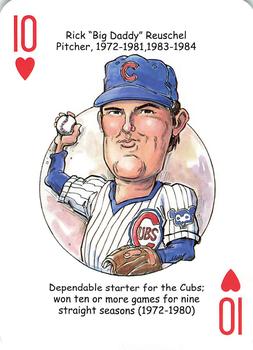 2018 Hero Decks Chicago Cubs Baseball Heroes Playing Cards  #10♥ Rick 