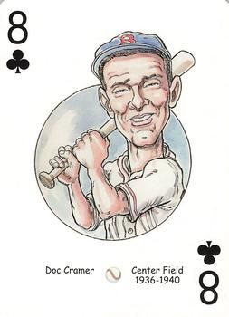 2005 Hero Decks Boston Red Sox Baseball Heroes Playing Cards (1st Edition) #8♣ Doc Cramer Front