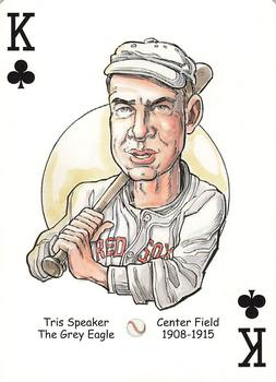 2005 Hero Decks Boston Red Sox Baseball Heroes Playing Cards (1st Edition) #K♣ Tris Speaker Front