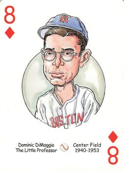 2005 Hero Decks Boston Red Sox Baseball Heroes Playing Cards (1st Edition) #8♦ Dom DiMaggio Front
